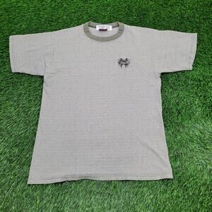 Vintage 90s Gecko Hawaii Surf Shirt M/L 20x26 Textured-Striped